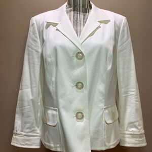 Talbots Stretch Cream Blazer